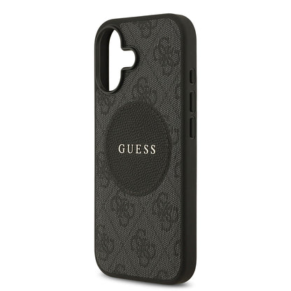 iPhone 17 Kılıf Guess Orjinal Lisanslı M-safe Şarj Özellikli Yazı Logolu Circle Classic Kapak
