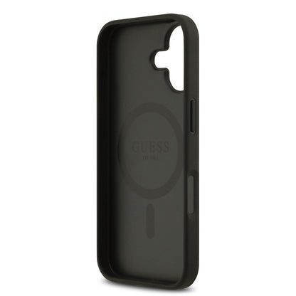 iPhone 17 Kılıf Guess Orjinal Lisanslı M-safe Şarj Özellikli Yazı Logolu Circle Classic Kapak