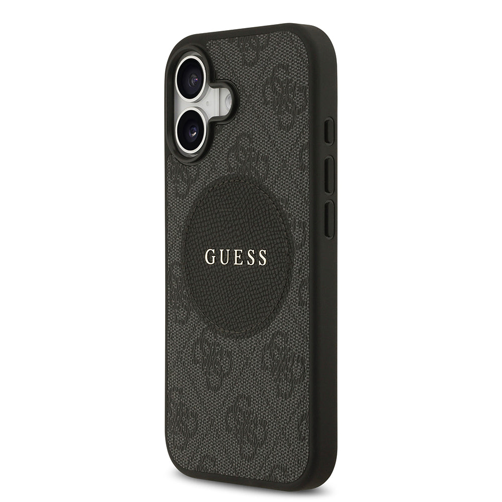 iPhone 17 Kılıf Guess Orjinal Lisanslı M-safe Şarj Özellikli Yazı Logolu Circle Classic Kapak