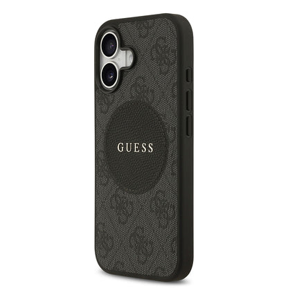 iPhone 17 Kılıf Guess Orjinal Lisanslı M-safe Şarj Özellikli Yazı Logolu Circle Classic Kapak