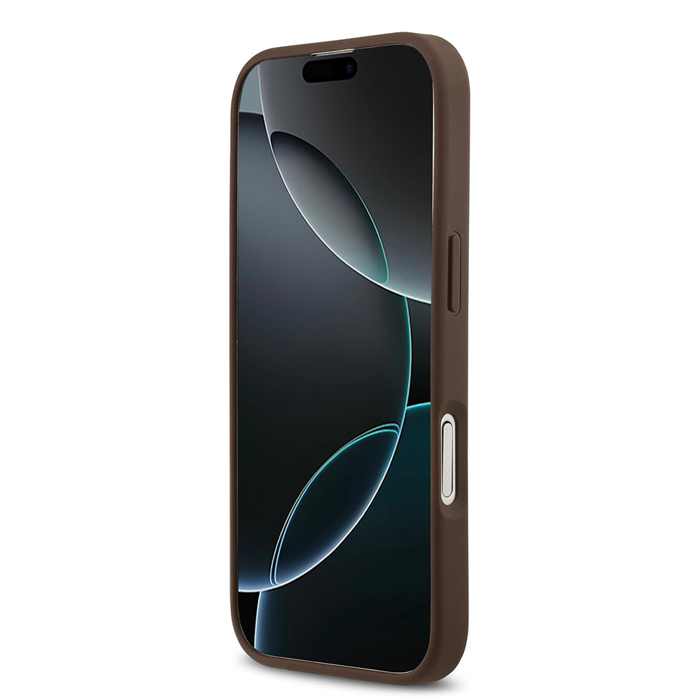 iPhone 17 Kılıf Guess Orjinal Lisanslı M-safe Şarj Özellikli Yazı Logolu Circle Classic Kapak