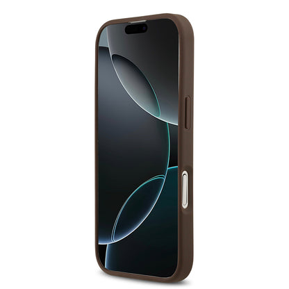 iPhone 17 Kılıf Guess Orjinal Lisanslı M-safe Şarj Özellikli Yazı Logolu Circle Classic Kapak