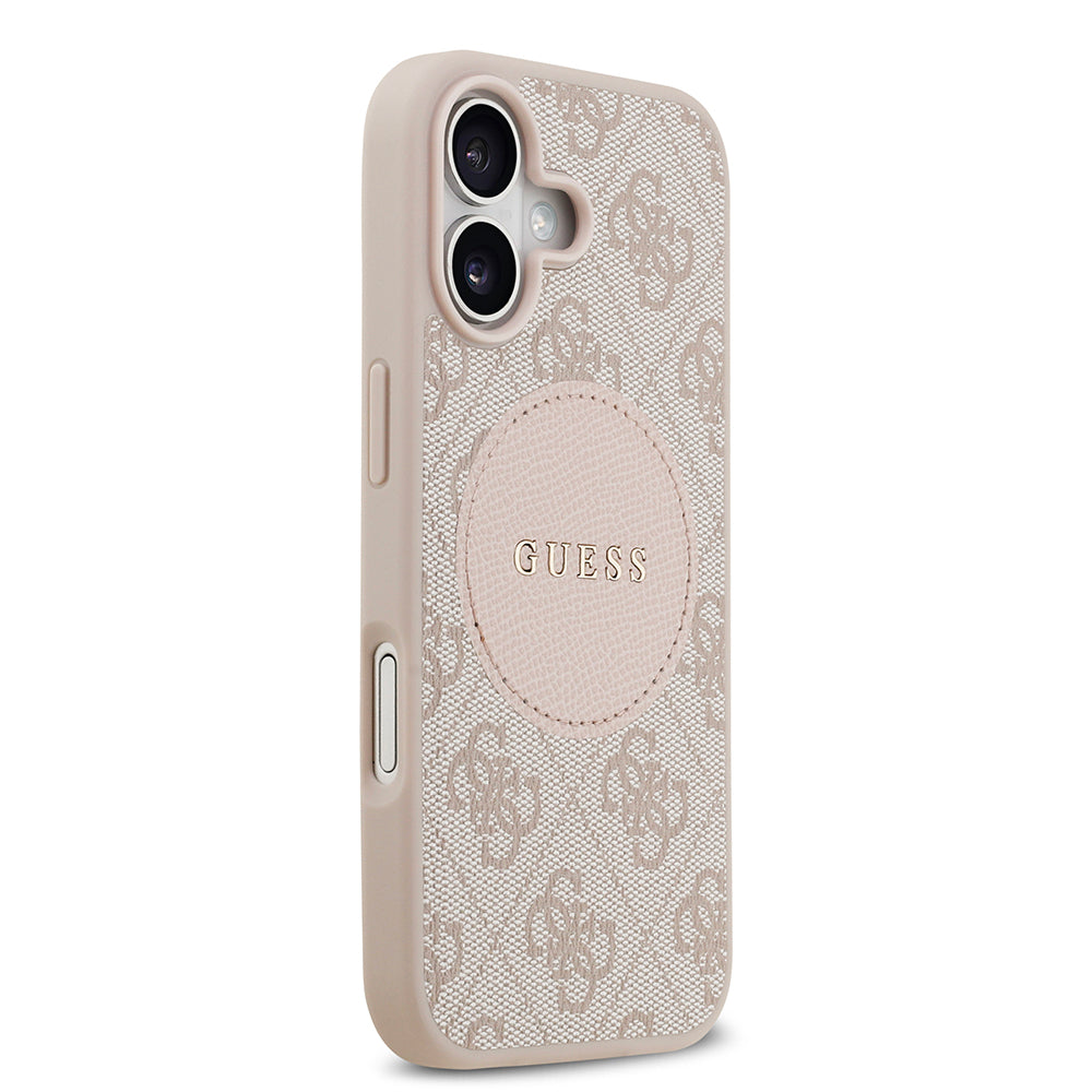 iPhone 17 Kılıf Guess Orjinal Lisanslı M-safe Şarj Özellikli Yazı Logolu Circle Classic Kapak