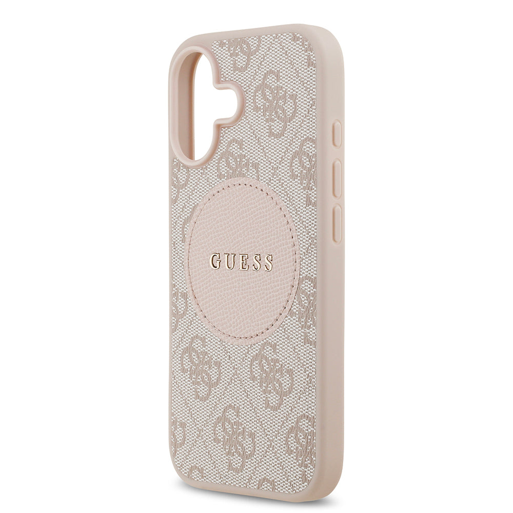 iPhone 17 Kılıf Guess Orjinal Lisanslı M-safe Şarj Özellikli Yazı Logolu Circle Classic Kapak