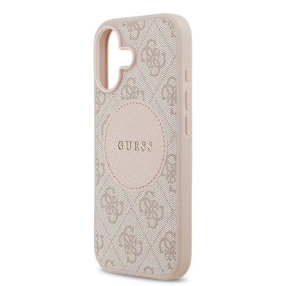 iPhone 17 Kılıf Guess Orjinal Lisanslı M-safe Şarj Özellikli Yazı Logolu Circle Classic Kapak