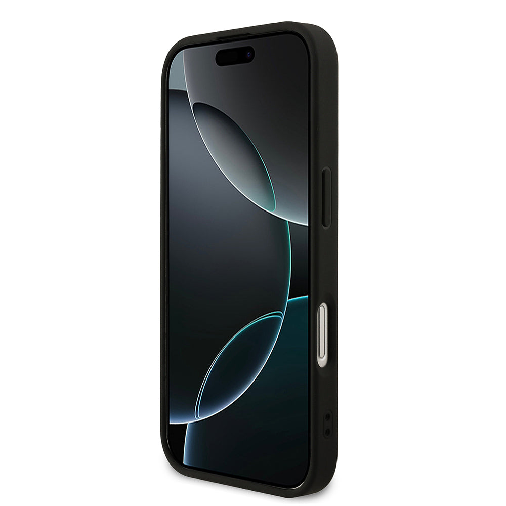 iPhone 17 Kılıf Guess Orjinal Lisanslı M-safe Şarj Özellikli Yazı Logolu PU Deri Kapak
