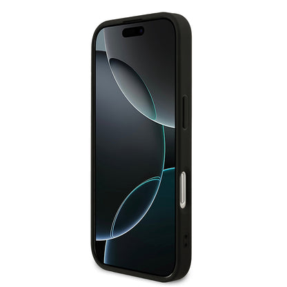 iPhone 17 Kılıf Guess Orjinal Lisanslı M-safe Şarj Özellikli Yazı Logolu PU Deri Kapak