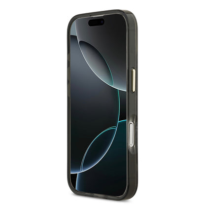 iPhone 17 Kılıf Guess Orjinal Lisanslı M-safe Şarj Özellikli Yazı Logolu Python Desenli Kapak