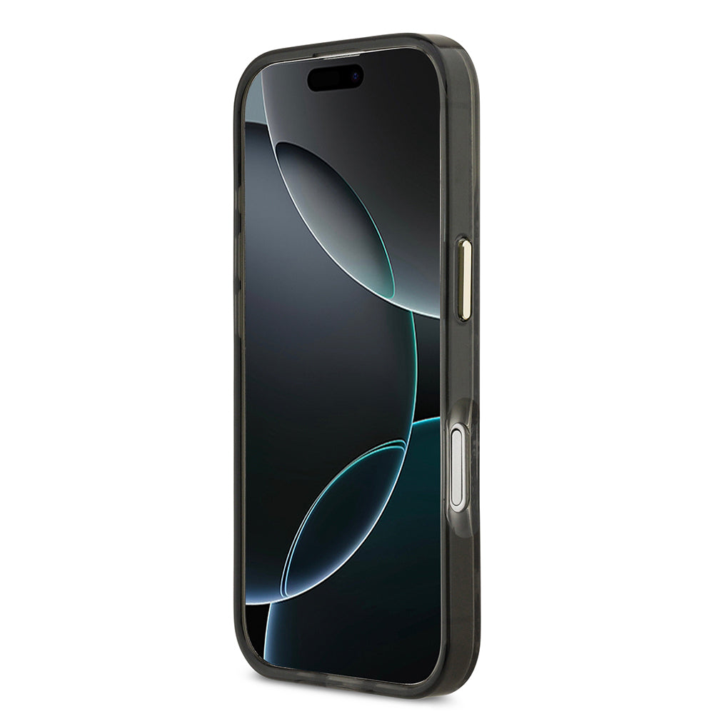 iPhone 17 Kılıf Guess Orjinal Lisanslı M-safe Şarj Özellikli Yazı Logolu Python Desenli Kapak