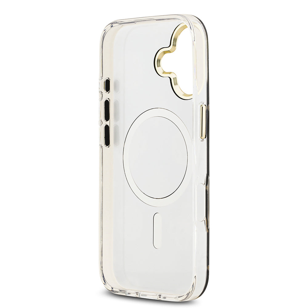 iPhone 17 Kılıf Guess Orjinal Lisanslı Metal Kamera Çerçeveli Simli Aynalı Kapak