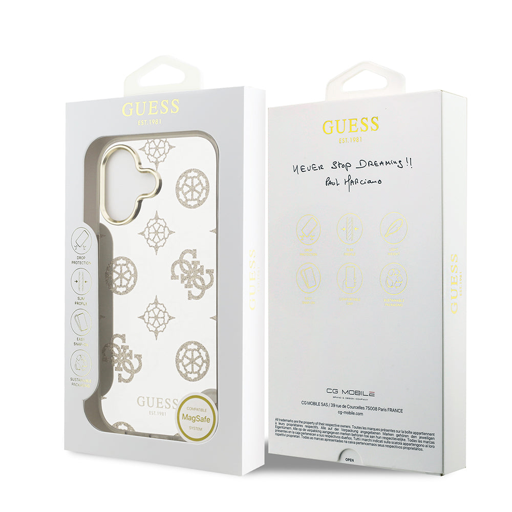 iPhone 17 Kılıf Guess Orjinal Lisanslı Metal Kamera Çerçeveli Simli Aynalı Kapak