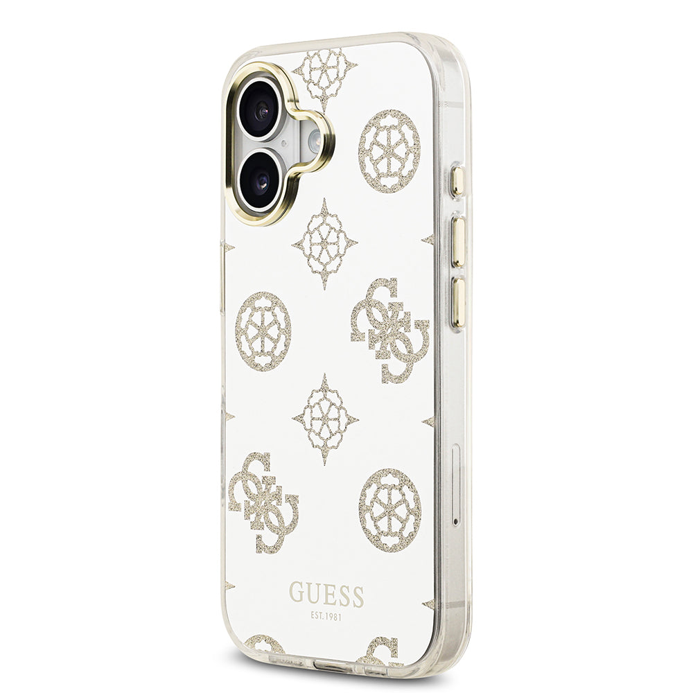 iPhone 17 Kılıf Guess Orjinal Lisanslı Metal Kamera Çerçeveli Simli Aynalı Kapak
