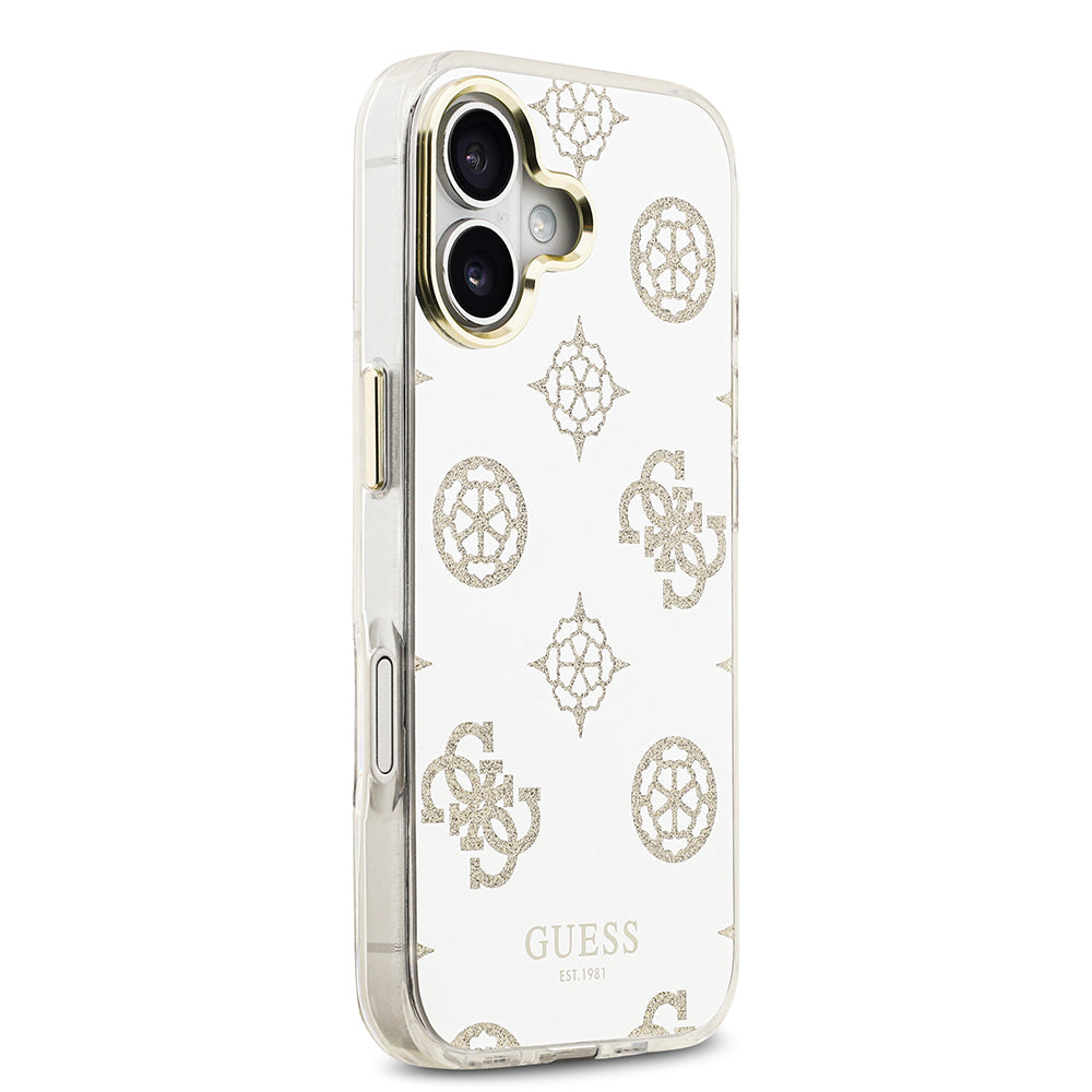 iPhone 17 Kılıf Guess Orjinal Lisanslı Metal Kamera Çerçeveli Simli Aynalı Kapak