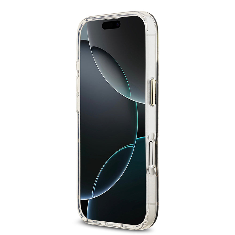iPhone 17 Kılıf Guess Orjinal Lisanslı Metal Kamera Çerçeveli Simli Aynalı Kapak