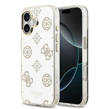 iPhone 17 Kılıf Guess Orjinal Lisanslı Metal Kamera Çerçeveli Simli Aynalı Kapak
