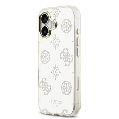 iPhone 17 Kılıf Guess Orjinal Lisanslı Metal Kamera Çerçeveli Simli Aynalı Kapak