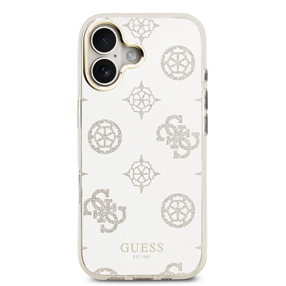 iPhone 17 Kılıf Guess Orjinal Lisanslı Metal Kamera Çerçeveli Simli Aynalı Kapak