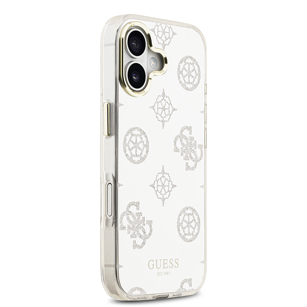 iPhone 17 Kılıf Guess Orjinal Lisanslı Metal Kamera Çerçeveli Simli Aynalı Kapak