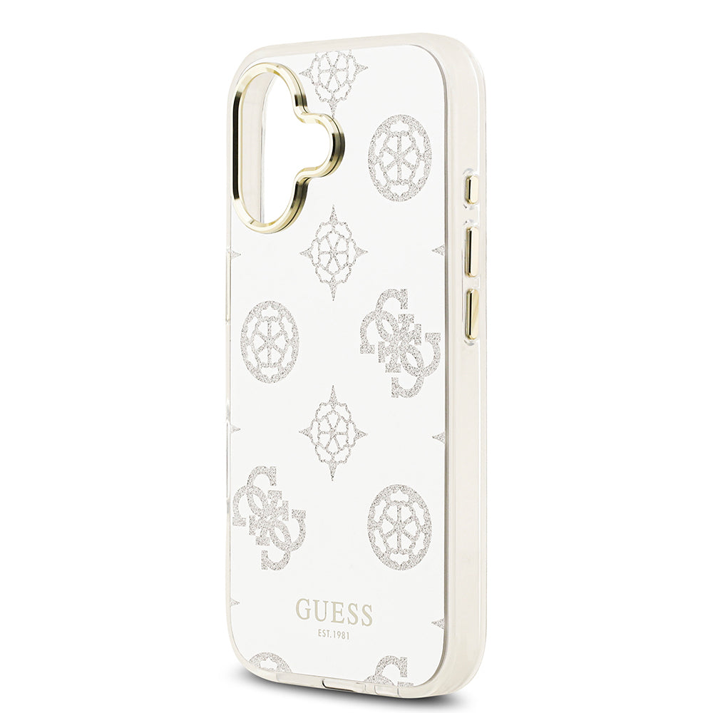 iPhone 17 Kılıf Guess Orjinal Lisanslı Metal Kamera Çerçeveli Simli Aynalı Kapak