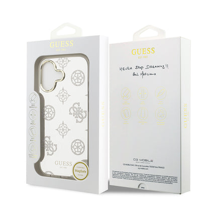 iPhone 17 Kılıf Guess Orjinal Lisanslı Metal Kamera Çerçeveli Simli Aynalı Kapak