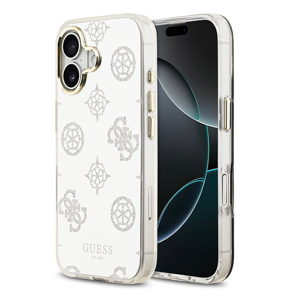 iPhone 17 Kılıf Guess Orjinal Lisanslı Metal Kamera Çerçeveli Simli Aynalı Kapak