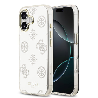 iPhone 17 Kılıf Guess Orjinal Lisanslı Metal Kamera Çerçeveli Simli Aynalı Kapak