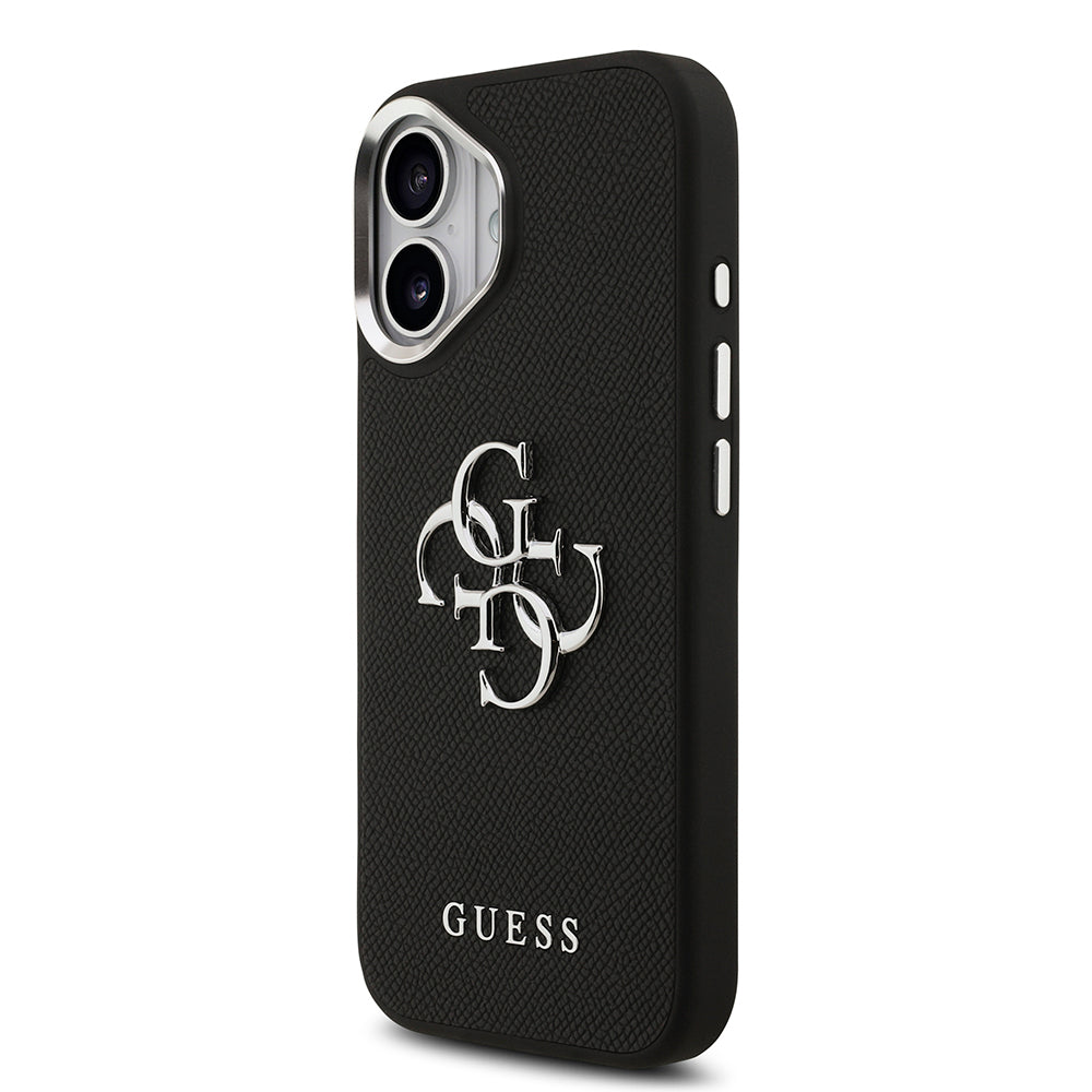iPhone 17 Kılıf Guess Orjinal Lisanslı PU Deri 4G Büyük Metal Logo Dizaynlı Kapak