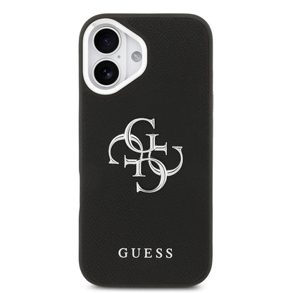 iPhone 17 Kılıf Guess Orjinal Lisanslı PU Deri 4G Büyük Metal Logo Dizaynlı Kapak