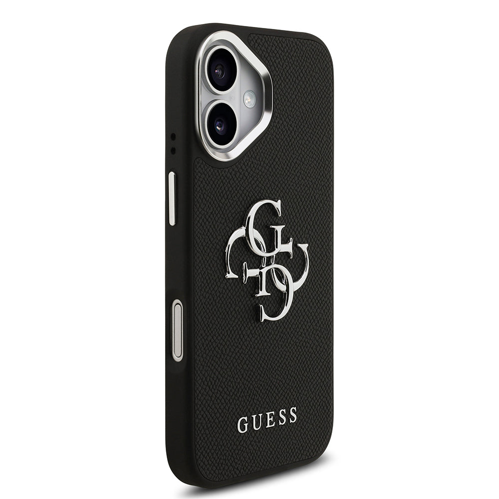 iPhone 17 Kılıf Guess Orjinal Lisanslı PU Deri 4G Büyük Metal Logo Dizaynlı Kapak