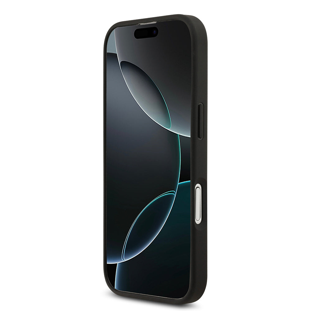 iPhone 17 Kılıf Guess Orjinal Lisanslı PU Deri 4G Desenli Üçgen Logolu Kapak