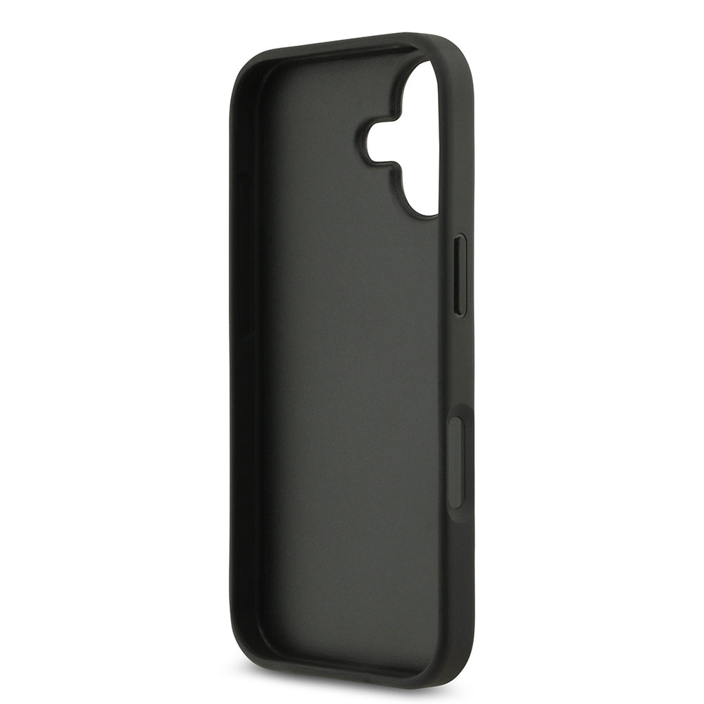 iPhone 17 Kılıf Guess Orjinal Lisanslı Taşlı Arka Yüzey Üçgen Logolu Kapak