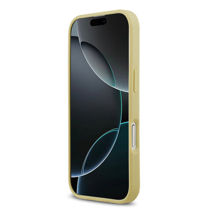 iPhone 17 Kılıf Guess Orjinal Lisanslı Taşlı Arka Yüzey Üçgen Logolu Kapak