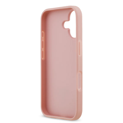 iPhone 17 Kılıf Guess Orjinal Lisanslı Taşlı Arka Yüzey Üçgen Logolu Kapak