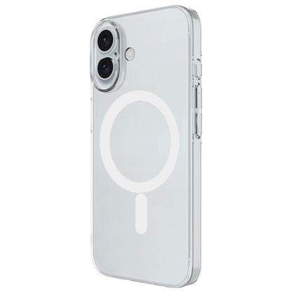 Apple iPhone 17 Kılıf IC Çipli M-Safe Şarj Özellikli Şeffaf Kamera Çerçeveli Zore Toledo Kapak