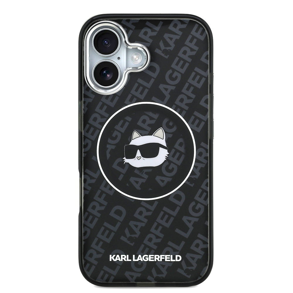 iPhone 17 Kılıf Karl Lagerfeld Orjinal Lisanslı IML Baskılı Choupette Heads Kapak