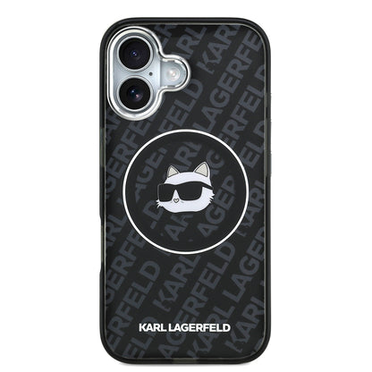 iPhone 17 Kılıf Karl Lagerfeld Orjinal Lisanslı IML Baskılı Choupette Heads Kapak