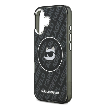iPhone 17 Kılıf Karl Lagerfeld Orjinal Lisanslı IML Baskılı Choupette Heads Kapak