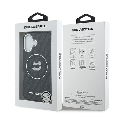 iPhone 17 Kılıf Karl Lagerfeld Orjinal Lisanslı IML Baskılı Choupette Heads Kapak