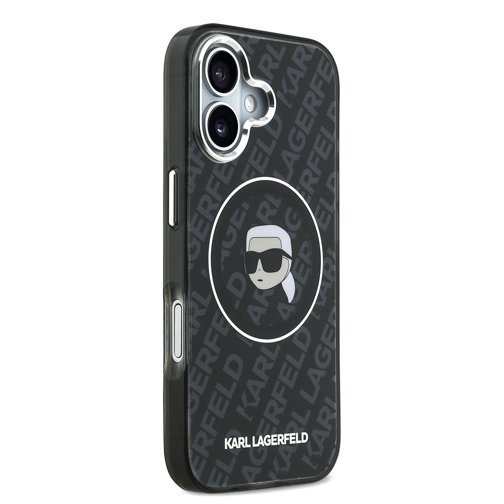 iPhone 17 Kılıf Karl Lagerfeld Orjinal Lisanslı IML Baskılı KL Heads Kapak