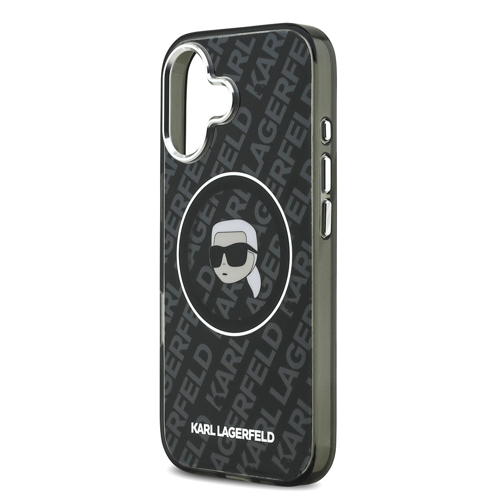 iPhone 17 Kılıf Karl Lagerfeld Orjinal Lisanslı IML Baskılı KL Heads Kapak