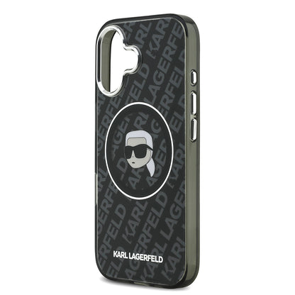 iPhone 17 Kılıf Karl Lagerfeld Orjinal Lisanslı IML Baskılı KL Heads Kapak