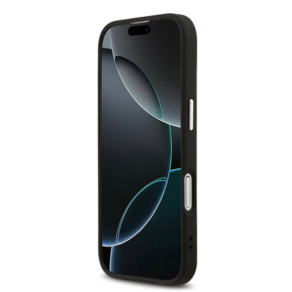 iPhone 17 Kılıf Karl Lagerfeld Orjinal Lisanslı M-safe Şarj Özellikli Metal Kamera ve Buton Tasarımlı Karl PU Deri Kapak
