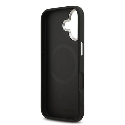 iPhone 17 Kılıf Karl Lagerfeld Orjinal Lisanslı M-safe Şarj Özellikli Metal Kamera ve Buton Tasarımlı Karl PU Deri Kapak