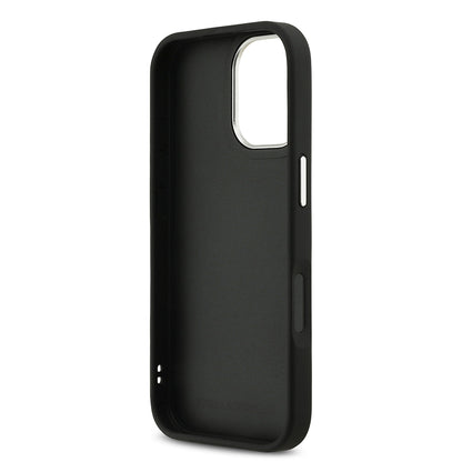 iPhone 17 Kılıf Karl Lagerfeld Orjinal Lisanslı Metal Logolu K&C Heads Pin Kapak