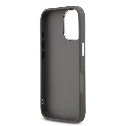 iPhone 17 Kılıf Karl Lagerfeld Orjinal Lisanslı Metal Logolu K&C Heads Pin Kapak