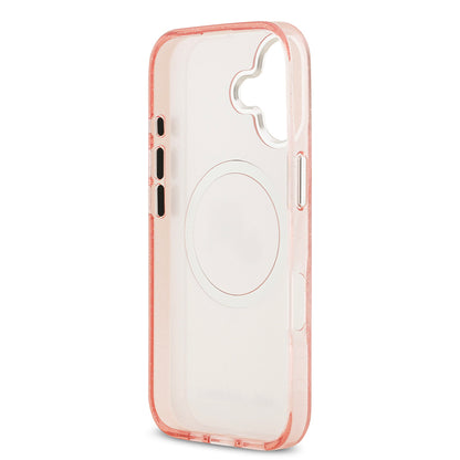 iPhone 17 Kılıf Karl Lagerfeld Orjinal Lisanslı Parlayan Simli Karl & Choupette Heads Kapak