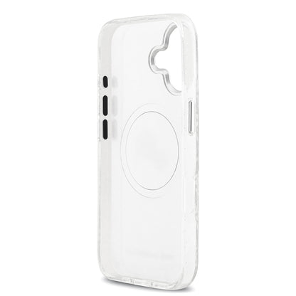 iPhone 17 Kılıf Karl Lagerfeld Orjinal Lisanslı Parlayan Simli Karl & Choupette Heads Kapak