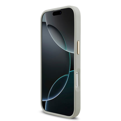 iPhone 17 Kılıf Lacoste Orjinal Lisanslı M-safe Şarj Özellikli Champs Elysees PU Deri Tasarımlı Kapak