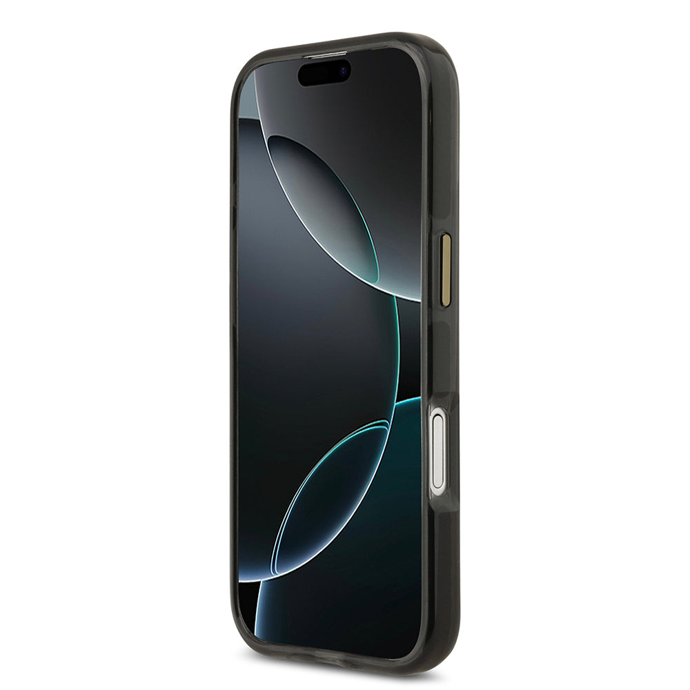 iPhone 17 Kılıf Lacoste Orjinal Lisanslı M-safe Şarj Özellikli Gold Timsah Logolu Buzlu Kapak