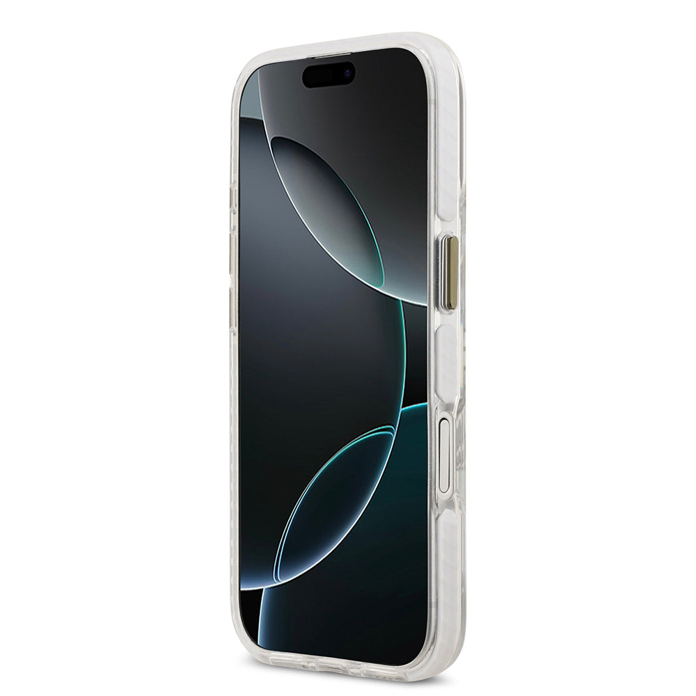 iPhone 17 Kılıf Lacoste Orjinal Lisanslı M-safe Şarj Özellikli Gold Timsah Logolu Buzlu Kapak